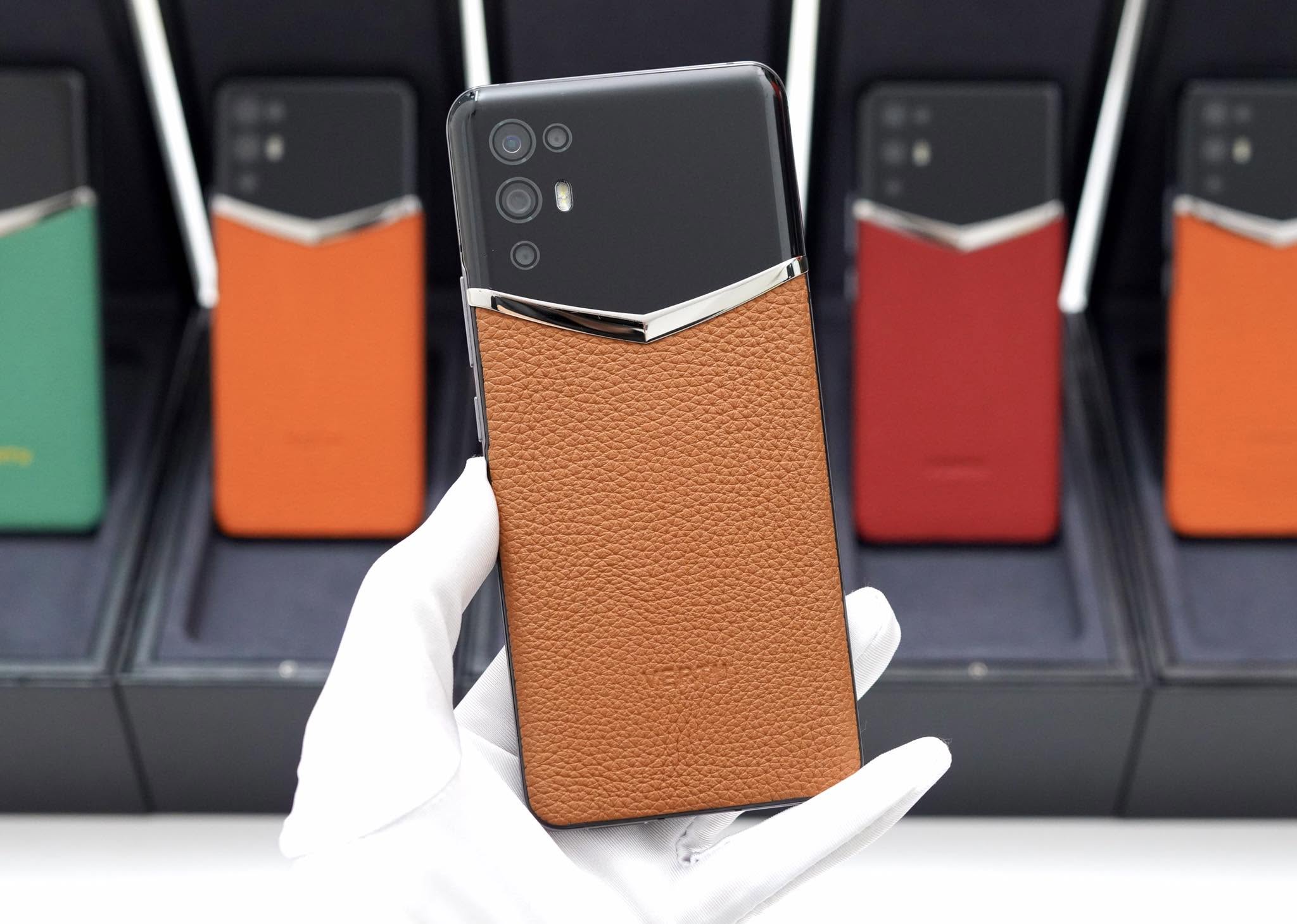 Điện Thoại IVertu 5G Da Bê Nâu đẹp 99%