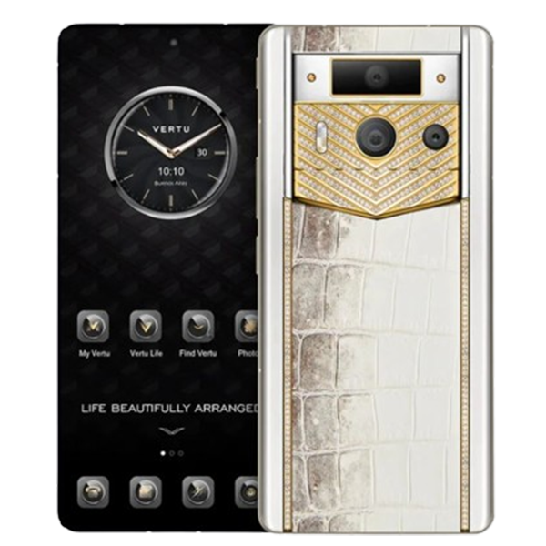 Điện thoại METAVERTU 2 Customized Himalaya Alligator Leather White