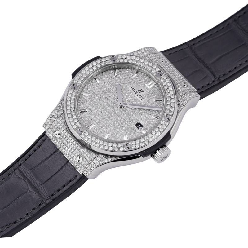 Đồng Hồ Hublot Classic Fusion Full Diamonds 33mm 5